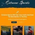 Extreme Sports Website Design with Free VPS Web Hosting