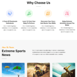 Extreme Sports Website Design with Free VPS Web Hosting