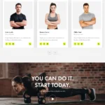Fitness Website Design with Free VPS Web Hosting