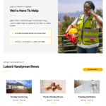 Handyman Website Design with Free VPS Web Hosting and Installation