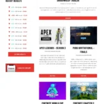 Esports Website Design with Free VPS Web Hosting