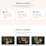 Food Service Website Design with Free VPS Web Hosting