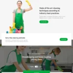 Cleaning Service Website Design with Free VPS Web Hosting
