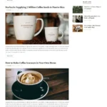 Coffee News Website Design with Free VPS Web Hosting