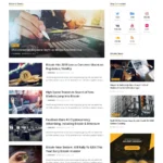 Crypto News Website Design with Free VPS Web Hosting