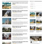 Architect News Website Design with Free VPS Web Hosting