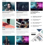 Music Magazine Website Design with Free VPS Web Hosting