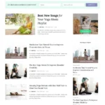Yoga Blog Website Design with Free VPS Web Hosting