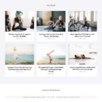 Yoga Blog Website Design with Free VPS Web Hosting