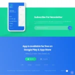 App Landing Website Design with Free VPS Web Hosting