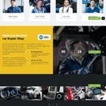 Auto Repair Service Website Design with Free VPS Web Hosting