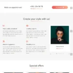 Beauty Studio Website Design with Free VPS Web Hosting