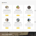 Construction Company Website Design with Free VPS Web Hosting