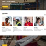 Construction Company Website Design with Free VPS Web Hosting