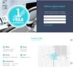 Dental Clinic Website Design with Free VPS Web Hosting