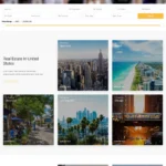 Real Estate Listing Website Design with Free VPS Web Hosting