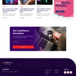 Tech Blog Website Design with Free VPS Web Hosting
