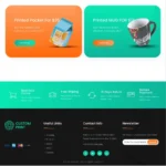 Printing Shop Website Design with Free VPS Web Hosting