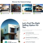 Real Estate Marketplace Website Design with Free Web Hosting