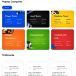 Tool Store Website Design with Free VPS Web Hosting