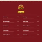 Burger Website Design with Free Web Hosting