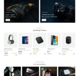 Electronics Market Website Design with Free VPS Web Hosting