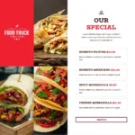 Food Truck Website Design with Free Web Hosting