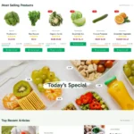 Grocery Market Website Design with Free Web Hosting