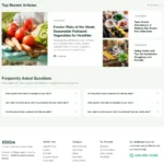 Grocery Market Website Design with Free Web Hosting