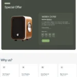 Speaker Shop Website Design with Free Web Hosting
