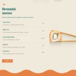 Sushi Food Website Design with Free Web Hosting