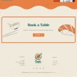 Sushi Food Website Design with Free Web Hosting