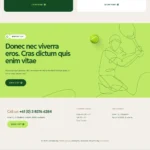 Tennis Club Website Design with Free Web Hosting