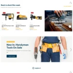 Industrial Power Tools Website Design with Free Web Hosting