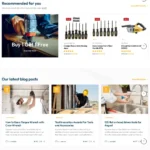 Industrial Power Tools Website Design with Free Web Hosting