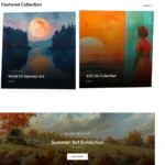 Painting Studio Website Design with Free Web Hosting