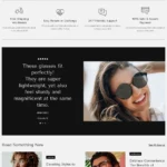 Sunglasses Website Design with Free Web Hosting