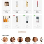 Beauty Store Website Design with Free VPS Web Hosting