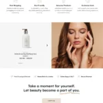 Beauty Store Website Design with Free VPS Web Hosting