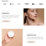 Beauty Store Website Design with Free VPS Web Hosting