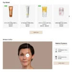 Beauty Store Website Design with Free VPS Web Hosting