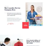 Laundry Service Website Design with Free VPS Web Hosting