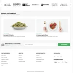 Food Market Website Design with Free VPS Web Hosting