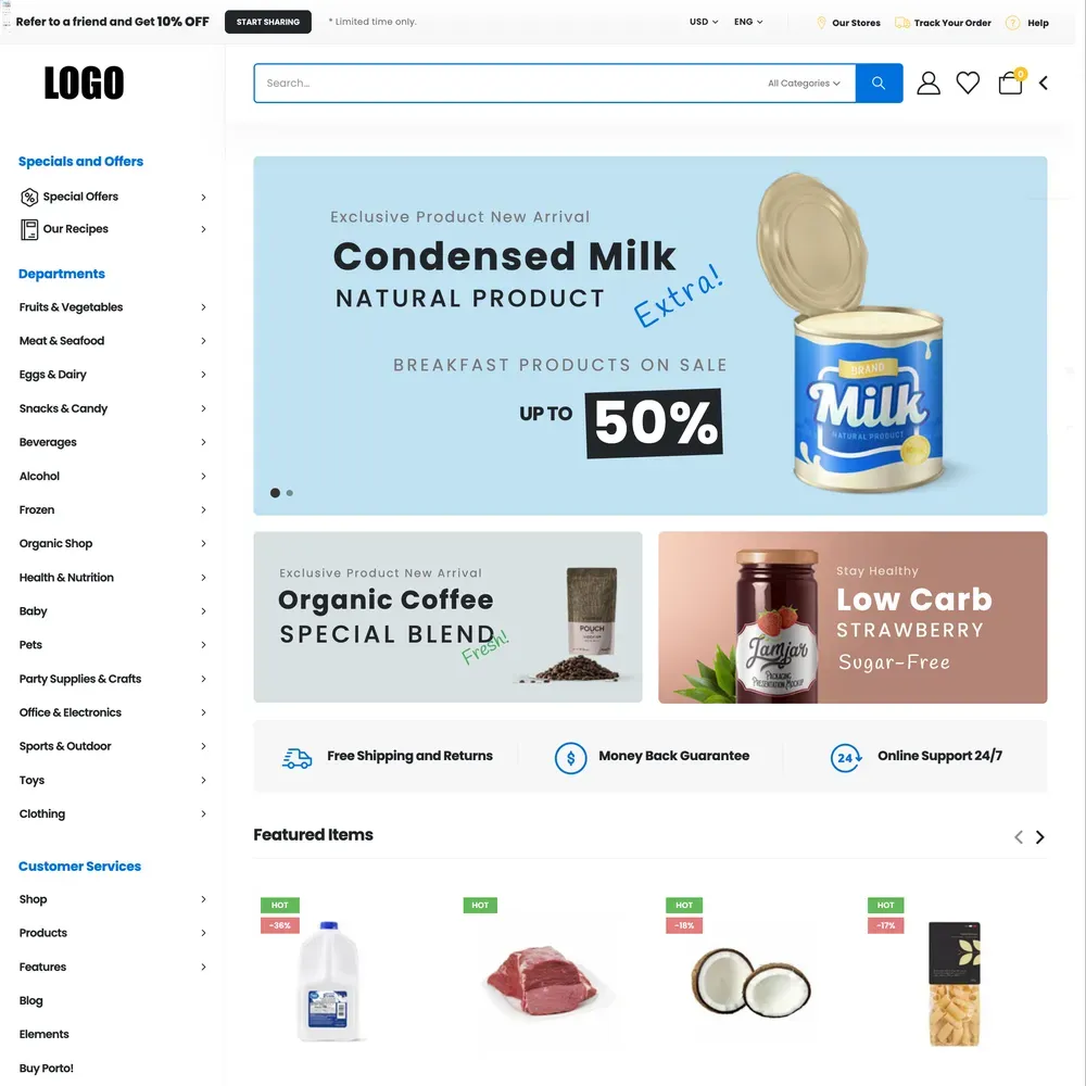 Fresh Market Website Design with Free VPS Web Hosting (1) Fresh Market Website Design with Free VPS Web Hosting