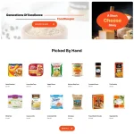 Food Shop Website Design with Free VPS Web Hosting