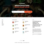 Food Shop Website Design with Free VPS Web Hosting