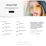 Glasses Shop Website Design with Free VPS Web Hosting