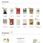 Online Bookstore Website Design with Free VPS Web Hosting
