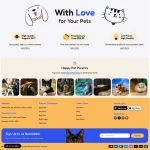 Pet Stor Website Design with Free VPS Web Hosting