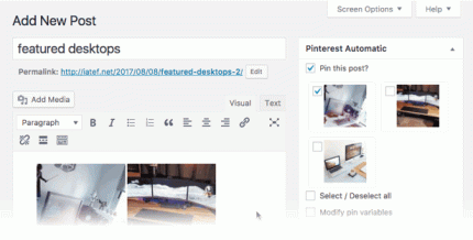 Pinterest Automatic Pin WordPress Plugin Auto Post Traffic Booster